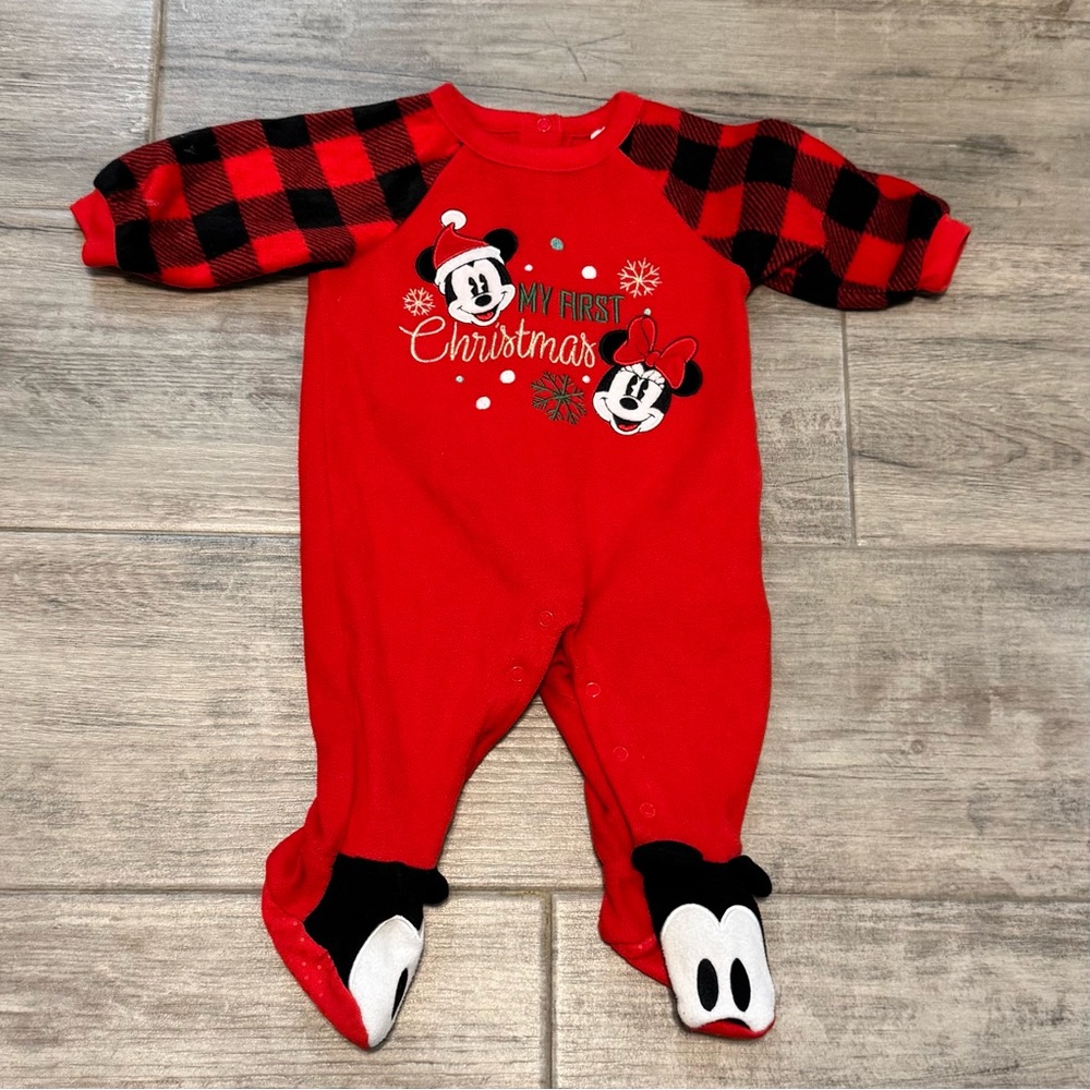 Disney baby My First Christmas Pajamas size 3-6 month